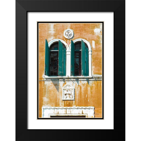 Venice Architecture I Black Modern Wood Framed Art Print with Double Matting by Aledanda