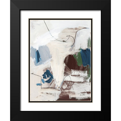 Dark Abstract II Black Modern Wood Framed Art Print with Double Matting by Munger, Pamela