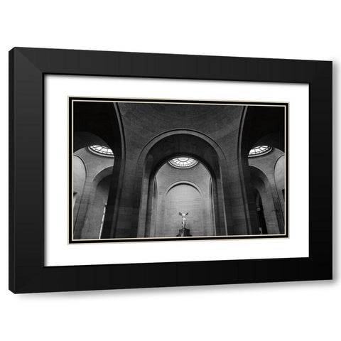 The Winged Victory of Samothrace Black Modern Wood Framed Art Print with Double Matting by Larson, Nathan