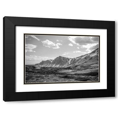 Wyoming Wonder Black Modern Wood Framed Art Print with Double Matting by Larson, Nathan