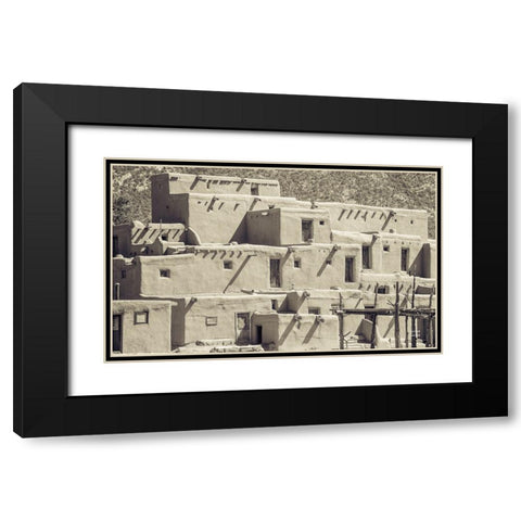 Summer Shadows Black Modern Wood Framed Art Print with Double Matting by Larson, Nathan