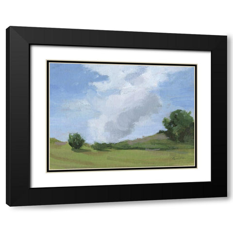 Looming Black Modern Wood Framed Art Print with Double Matting by Munger, Pamela