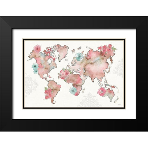 Vintage Travel I Black Modern Wood Framed Art Print with Double Matting by Tavoletti, Anne