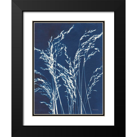 Ornamental Grass V Black Modern Wood Framed Art Print with Double Matting by Ferguson, Kathy