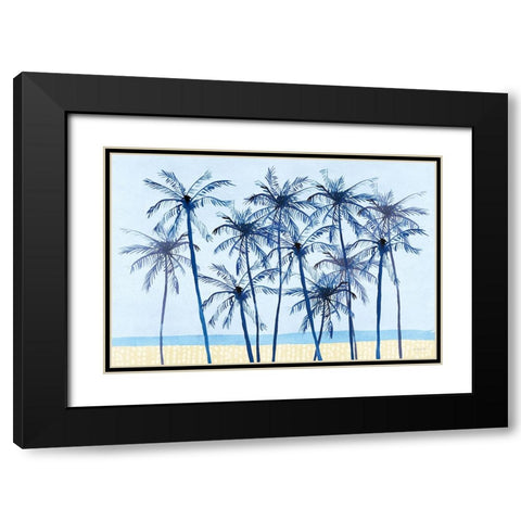 Laguna Palms I Black Modern Wood Framed Art Print with Double Matting by Charro, Mercedes Lopez