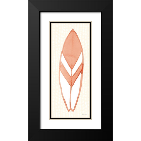 Laguna Surfboards II Black Modern Wood Framed Art Print with Double Matting by Charro, Mercedes Lopez