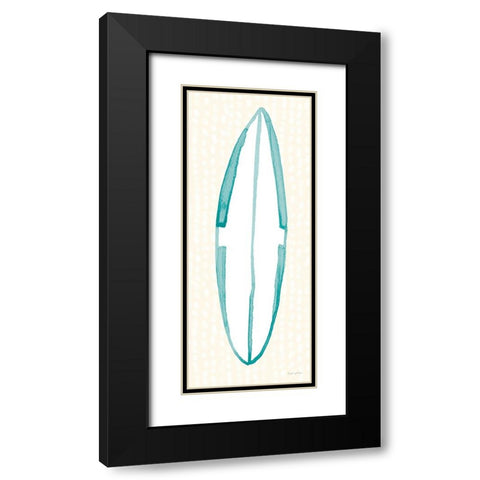 Laguna Surfboards IV Black Modern Wood Framed Art Print with Double Matting by Charro, Mercedes Lopez