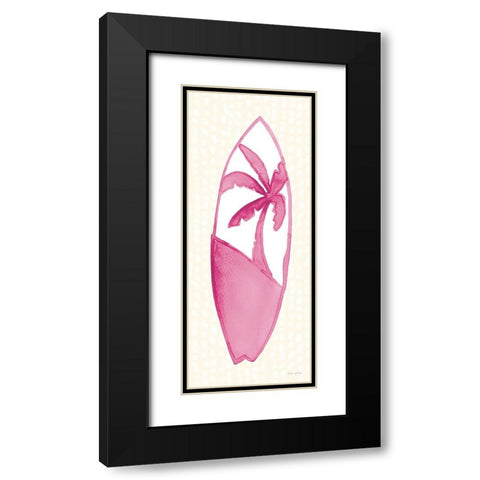 Laguna Surfboards V Black Modern Wood Framed Art Print with Double Matting by Charro, Mercedes Lopez