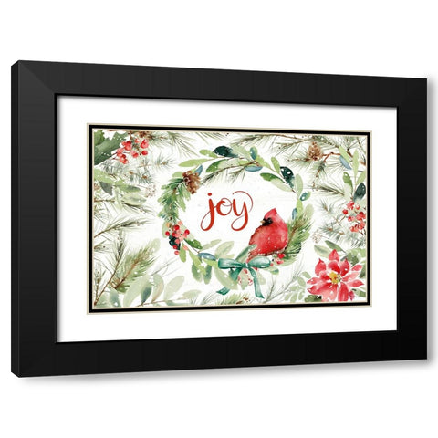 Celebrate the Season V Black Modern Wood Framed Art Print with Double Matting by Pete, Katrina