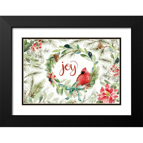 Celebrate the Season V Black Modern Wood Framed Art Print with Double Matting by Pete, Katrina