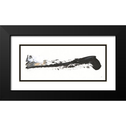 Scraping By I Black Modern Wood Framed Art Print with Double Matting by Paschke, Chris