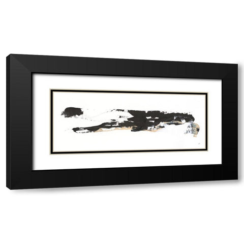 Scraping By II Black Modern Wood Framed Art Print with Double Matting by Paschke, Chris