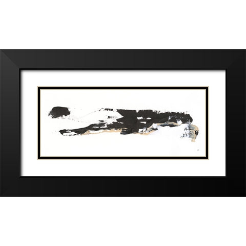 Scraping By II Black Modern Wood Framed Art Print with Double Matting by Paschke, Chris