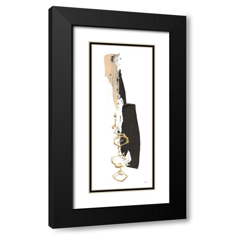 Instinct V Black Modern Wood Framed Art Print with Double Matting by Paschke, Chris