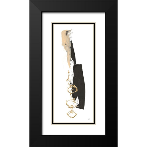 Instinct V Black Modern Wood Framed Art Print with Double Matting by Paschke, Chris