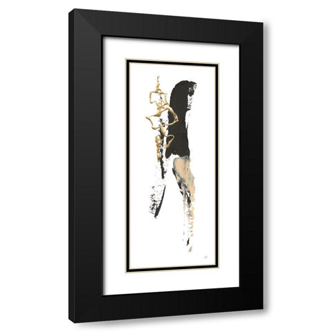 Instinct VI Black Modern Wood Framed Art Print with Double Matting by Paschke, Chris