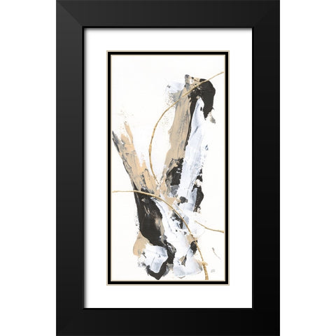 Composite I Black Modern Wood Framed Art Print with Double Matting by Paschke, Chris