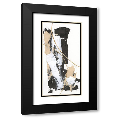 Composite III Black Modern Wood Framed Art Print with Double Matting by Paschke, Chris