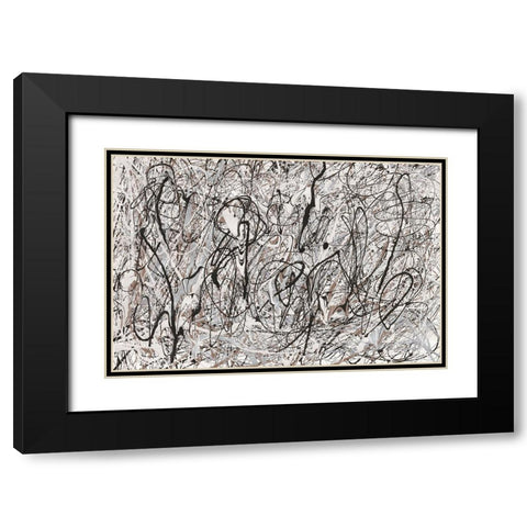 Shore Neutral Black Modern Wood Framed Art Print with Double Matting by Rhue, Piper