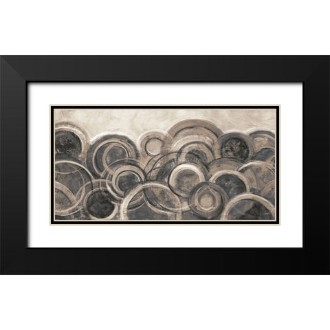 Neutral Variation Crop Black Modern Wood Framed Art Print with Double Matting by Vassileva, Silvia