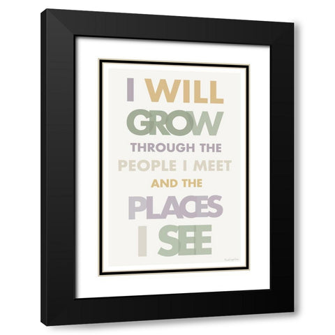 I Will Grow II Pastel Black Modern Wood Framed Art Print with Double Matting by Charro, Mercedes Lopez