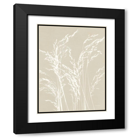 Ornamental Grass V Neutral Black Modern Wood Framed Art Print with Double Matting by Ferguson, Kathy