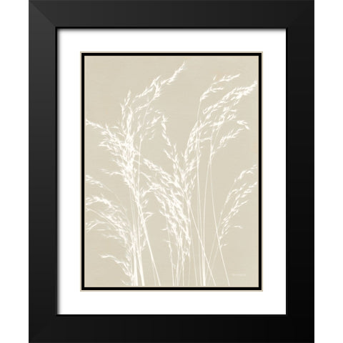 Ornamental Grass V Neutral Black Modern Wood Framed Art Print with Double Matting by Ferguson, Kathy