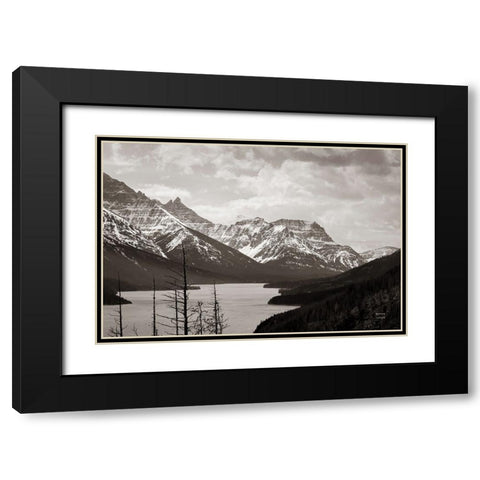 Spring Range Black Modern Wood Framed Art Print with Double Matting by Larson, Nathan