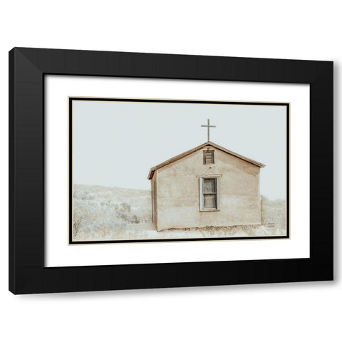 High Desert Worship Black Modern Wood Framed Art Print with Double Matting by Larson, Nathan