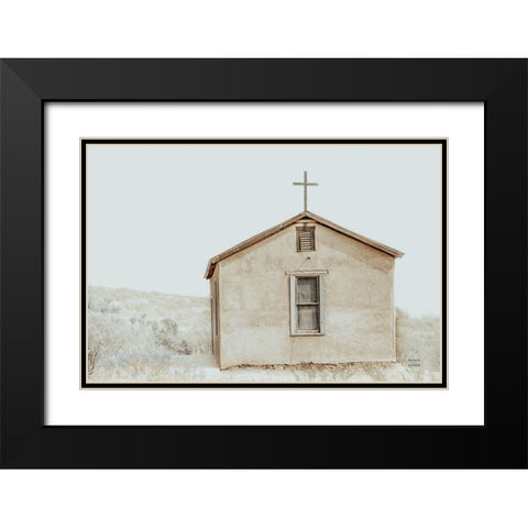 High Desert Worship Black Modern Wood Framed Art Print with Double Matting by Larson, Nathan