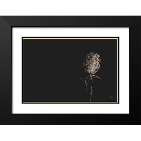 The Flower Black Modern Wood Framed Art Print with Double Matting by Larson, Nathan
