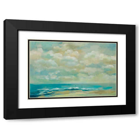 Caressing Ocean Breeze Black Modern Wood Framed Art Print with Double Matting by Vassileva, Silvia