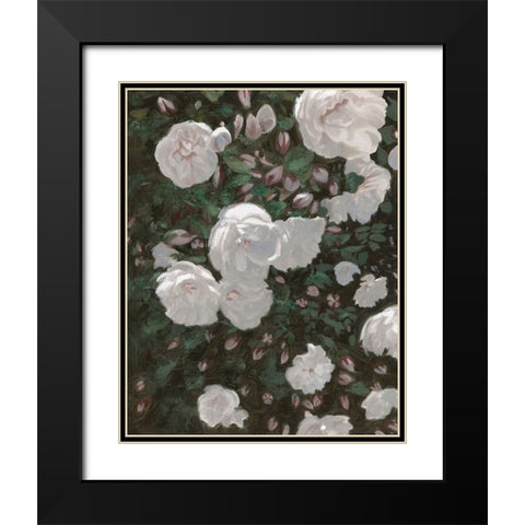 Subtle Evening Black Modern Wood Framed Art Print with Double Matting by Wellington Studio