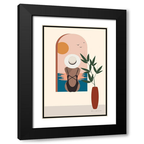Luxe Traveler III Black Modern Wood Framed Art Print with Double Matting by Escalante, Omar