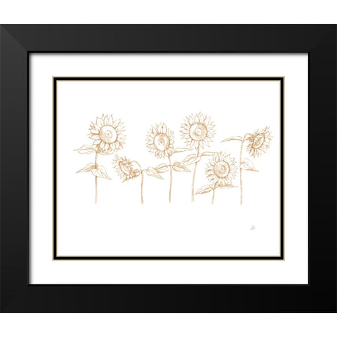 Sunshine Seeds III Black Modern Wood Framed Art Print with Double Matting by Brissonnet, Daphne