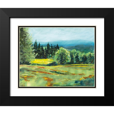 Pocket Meadow Black Modern Wood Framed Art Print with Double Matting by Schlabach, Sue