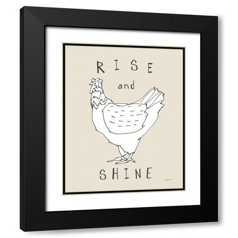 Roost II Black Modern Wood Framed Art Print with Double Matting by Tillmon, Avery