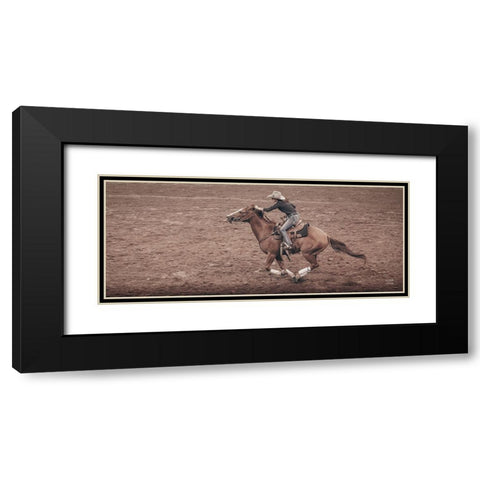 Rodeo II Black Modern Wood Framed Art Print with Double Matting by Larson, Nathan