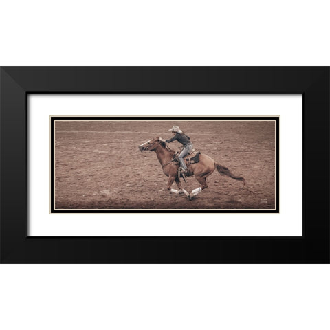 Rodeo II Black Modern Wood Framed Art Print with Double Matting by Larson, Nathan