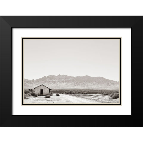 The Sun and All Black Modern Wood Framed Art Print with Double Matting by Larson, Nathan