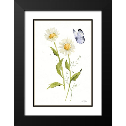 Wild for Wildflowers IV Black Modern Wood Framed Art Print with Double Matting by Pete, Katrina