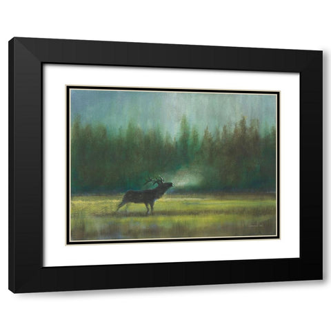 Voice of the Wild Black Modern Wood Framed Art Print with Double Matting by Nai, Danhui