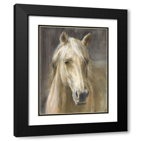 Palomino Black Modern Wood Framed Art Print with Double Matting by Nai, Danhui