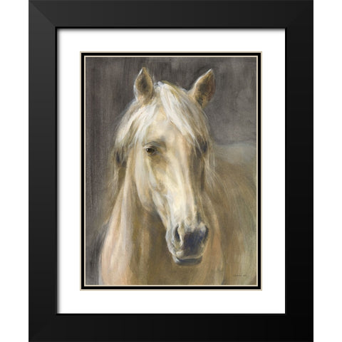 Palomino Black Modern Wood Framed Art Print with Double Matting by Nai, Danhui