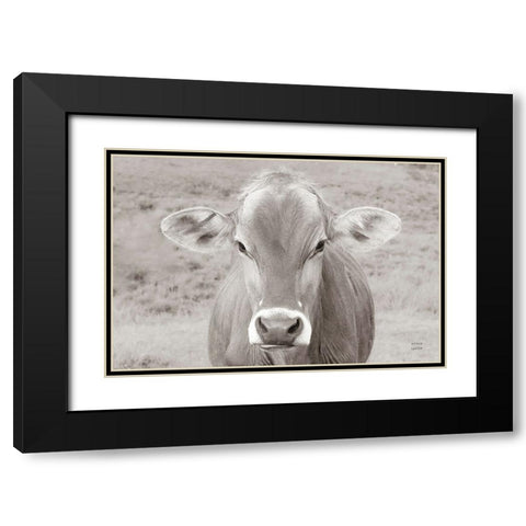 Dairy Barn Neutral Black Modern Wood Framed Art Print with Double Matting by Larson, Nathan
