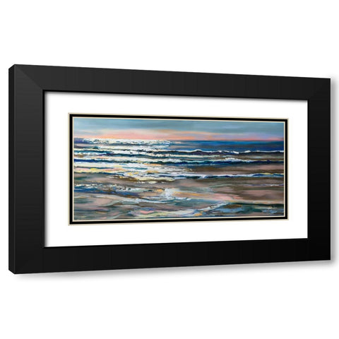 Shimmer Black Modern Wood Framed Art Print with Double Matting by Vertentes, Jeanette