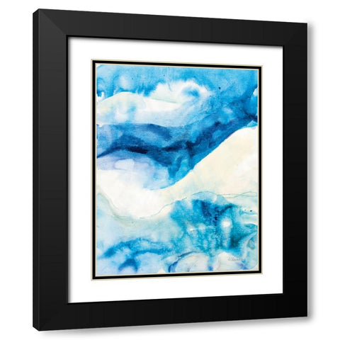 Mountain Mist III Black Modern Wood Framed Art Print with Double Matting by Hristova, Albena