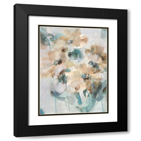 Sensation III Black Modern Wood Framed Art Print with Double Matting by Nai, Danhui