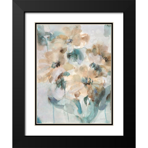 Sensation III Black Modern Wood Framed Art Print with Double Matting by Nai, Danhui