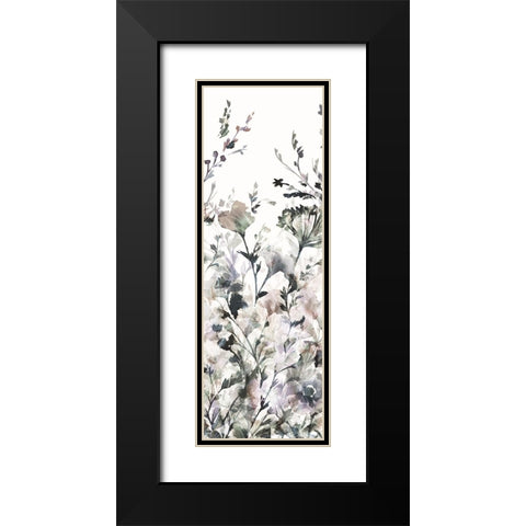 Transparent Garden II Panel II Neutral Black Modern Wood Framed Art Print with Double Matting by Wild Apple Portfolio